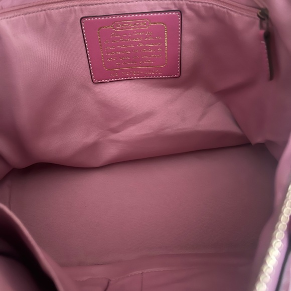 Coach Canvas Tote Bag - Purple and Brown - Picture 2 of 2